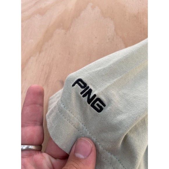 Ping Collection Golf Polo Shirt Zipper Mens Size Large Pocket Collard Casual - Picture 4 of 7